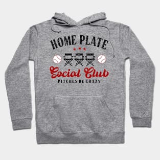 Home Plate Social Club, Midday, Softball Mom, Softball Dad, Softball Game Day, Softball Grandma, Softball Family Hoodie